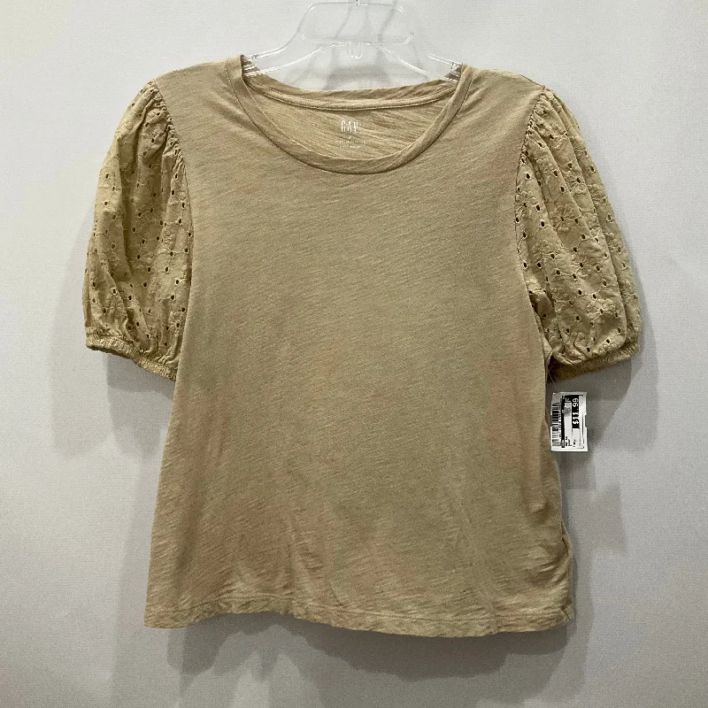 Brown Top Short Sleeve Gap, Size M