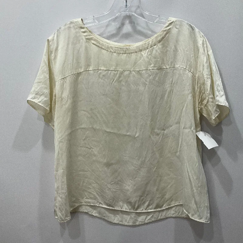 Cream Top Short Sleeve Anthropologie, Size M