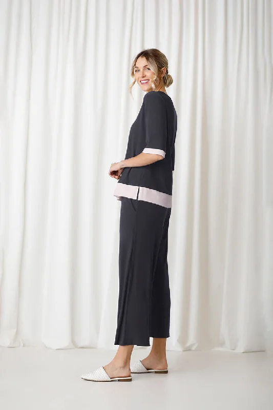 Motion Trim Top | Graphite/Fog