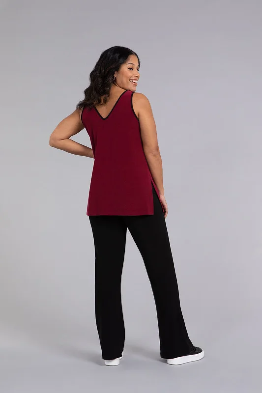 Tipped Reversible Go To Tank Relax | Bloodstone/Blk