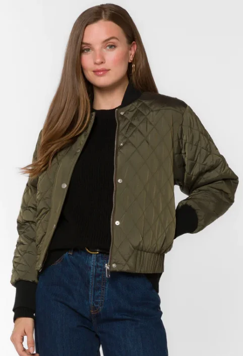 Women's Sakura Quilted Bomber Jacket