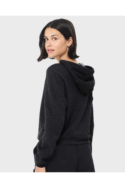 Bella + Canvas Womens Classic Hooded Sweatshirt Hoodie - Heather Dark Grey - NEW