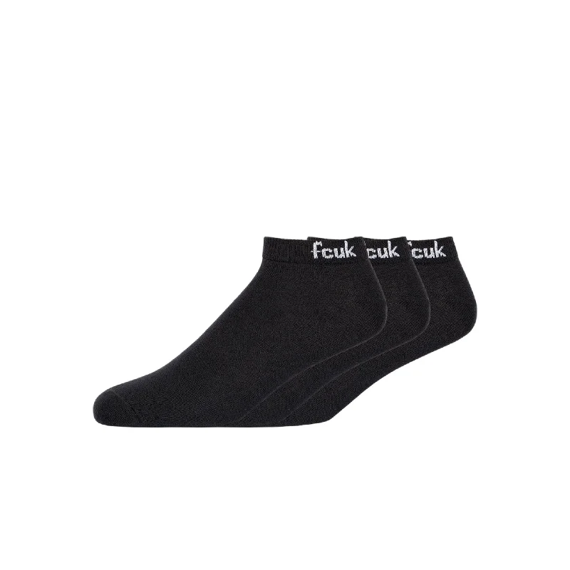 French Connection Unisex Adult Trainer Socks (Pack of 3)