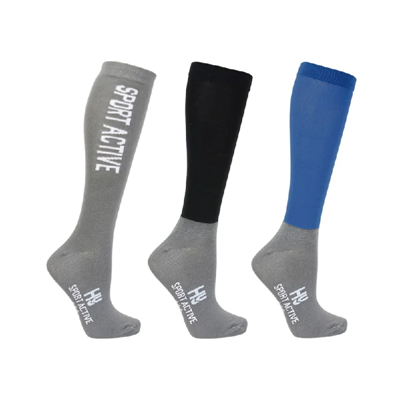 Hy Sport Active Unisex Adult High Riding Socks (Pack of 3)