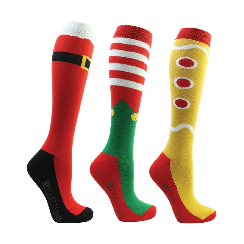 HyFASHION Womens/Ladies Christmas Socks (Pack of 3)