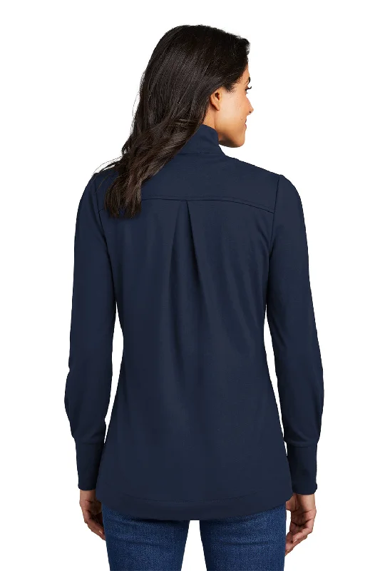 Port Authority Womens Fairway 1/4 Zip Sweatshirt - River Navy Blue