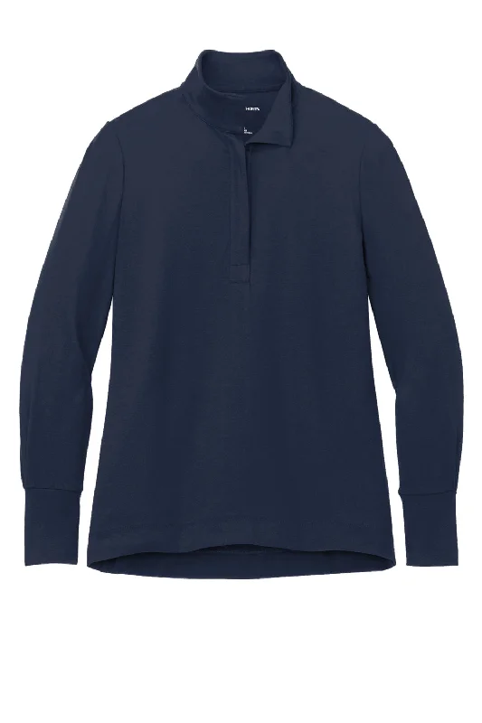 Port Authority Womens Fairway 1/4 Zip Sweatshirt - River Navy Blue