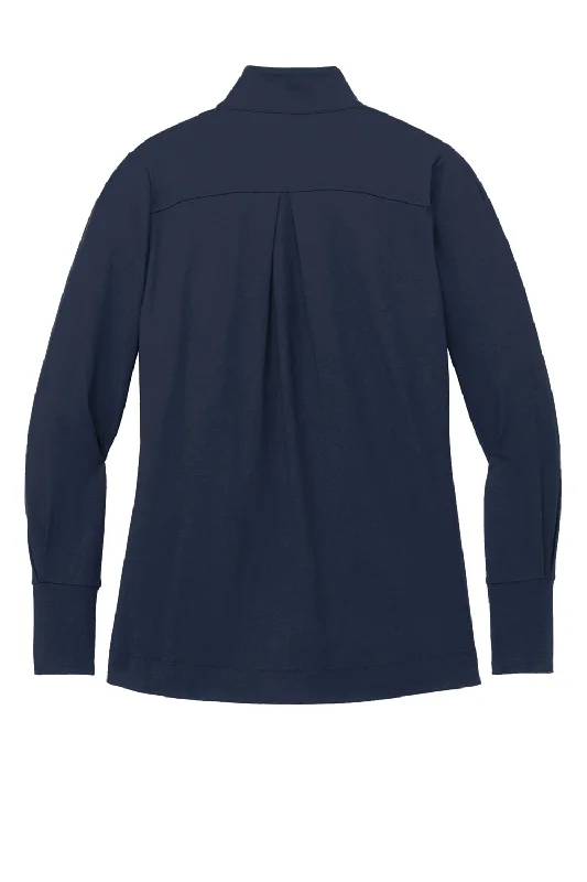 Port Authority Womens Fairway 1/4 Zip Sweatshirt - River Navy Blue