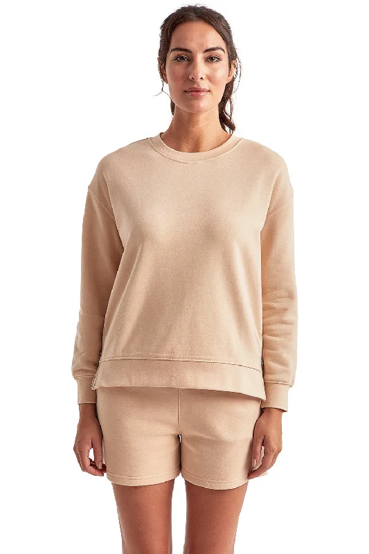 TriDri Womens Billie Side Zip Crewneck Sweatshirt - Nude