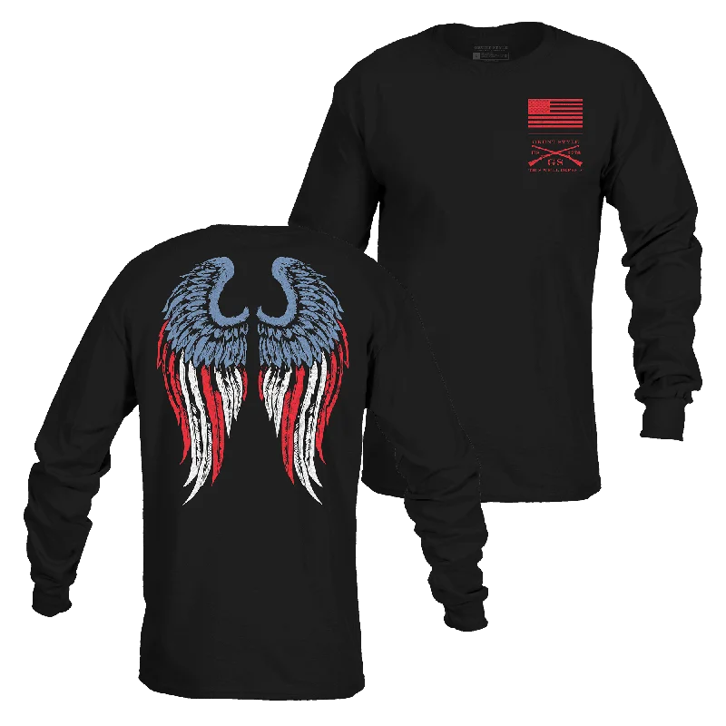 Women's Freedom Angel Long Sleeve - Black