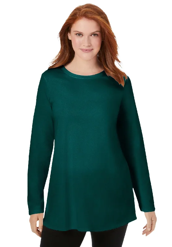 Perfect Long-Sleeve Crewneck Tunic