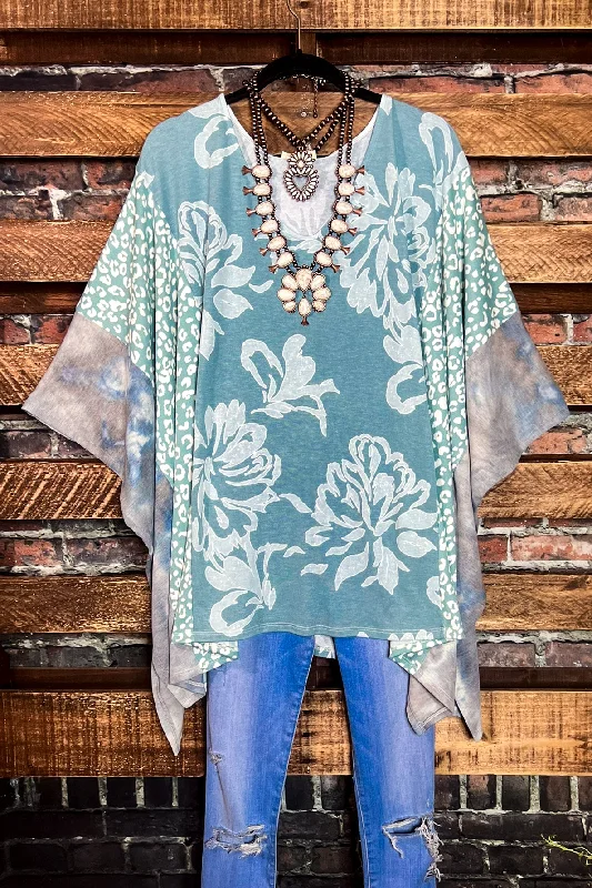 DREAMS AND ASPIRATIONS OVERSIZED TUNIC IN SAGE