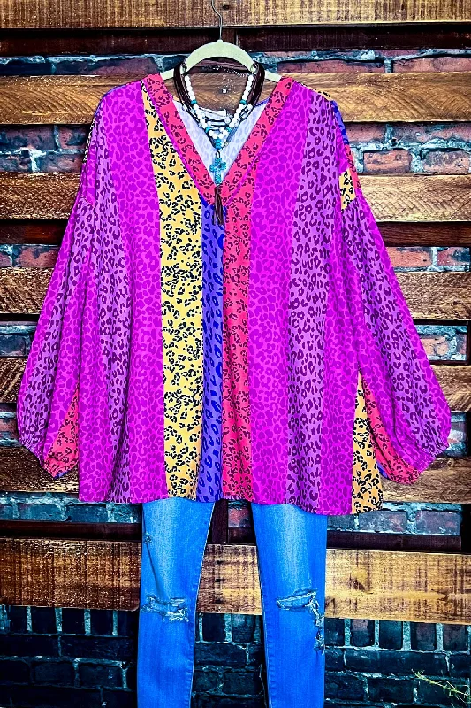 Fight The Feeling Multi-Color Animal Print Tunic