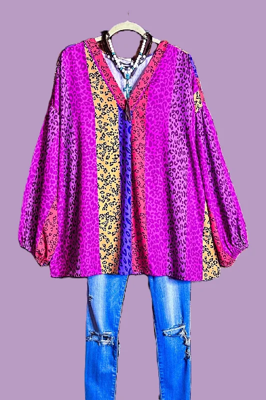 Fight The Feeling Multi-Color Animal Print Tunic